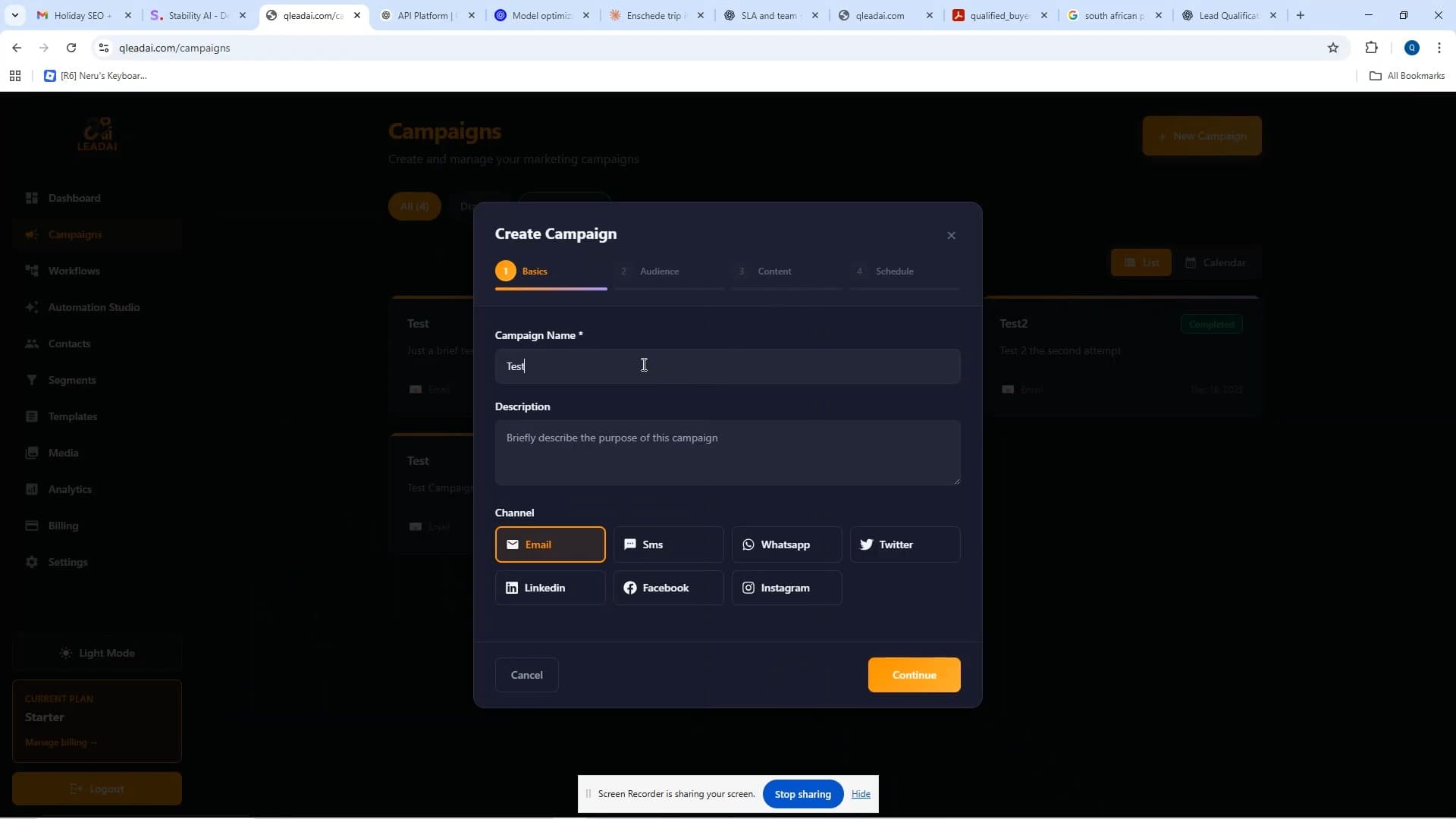 Create Your First Campaign
